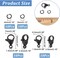 40pcs Black Lobster Claw Clasps with Jump Ring Stainless Steel Necklace Fasteners Hook Set End Chain Clasp Kits Metal Jewelry Clasps for DIY Bracelet Necklace Jewelry Making